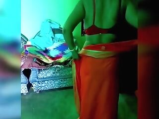 Supah Sexy In Hot Bhabhi Switching Saree And Utter Assets Display